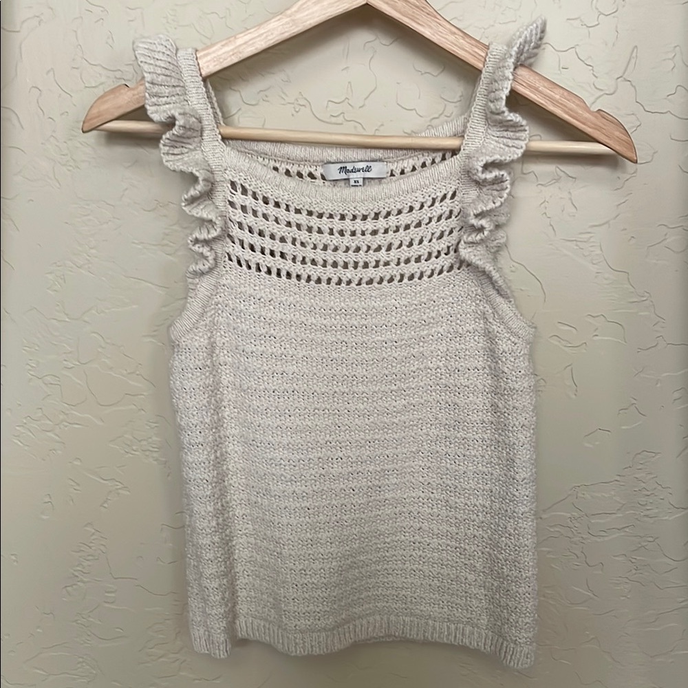 Madewell crocheted top